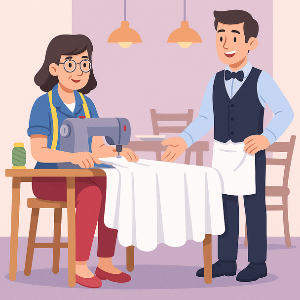 mamy poule couturière pour les professionnels